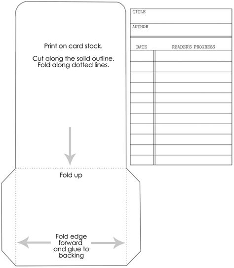 LIBRARY CARDS: track your kid�s reading progress {free printable} Library Card Envelope Template, Index Cards Ideas, Diy Wedding Planner, Library Pockets, Library Cards, Free Printable Templates, طابع بريدي, Wedding Planner Book, List Printable