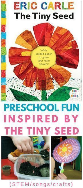 Seed Preschool Activities, Life Cycle Of A Flower, Classroom Plants, Life Cycles Preschool, Prek Science, Preschool Slp, Plants Kindergarten, April Preschool, April Activities