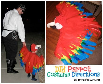 Animal Costume Diy, Diy Parrot Costume, Pirate Costumes For Kids, Diy Animal Costume, Baby Parrot Costume, Animal Costumes Diy, Diy Pirate Costume For Kids, Diy Parrot, Max Costume