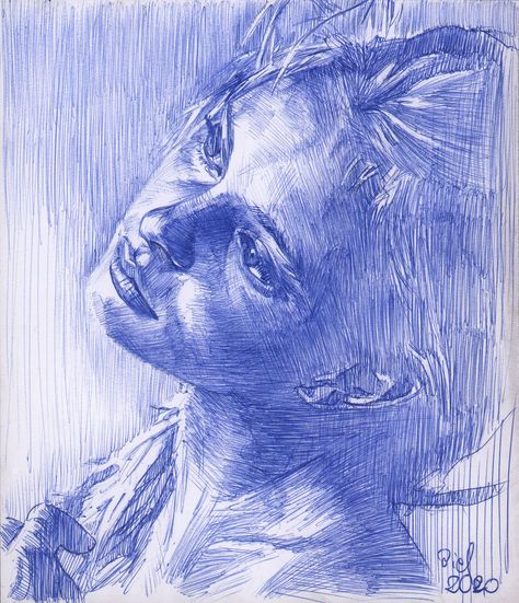 Point Pen Drawing, Ball Point Pen Drawing, Biro Art, Figure Sketches, Pen Art Work, Portrait Drawings, 3d Art Drawing, Pen Art Drawings, Charcoal Sketch