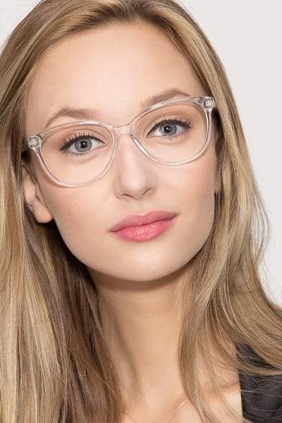 Get them from EyeBuyDirect for $16+ (available in 10 styles) White Frame Glasses, Glasses For Round Faces, Glasses Outfit, Clear Glasses Frames, Cheap Glasses, Fake Glasses, Glasses Trends, Inspired Clothes, Glasses Fashion Women