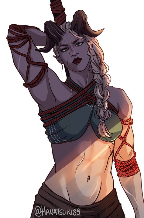 Teifling Barbarian Female, Gay Character Art, Inquisitor Adaar, Dnd Portraits, Dragon Age Rpg, Female Monster, Character Pictures, Female Character Concept, Dungeons And Dragons Characters