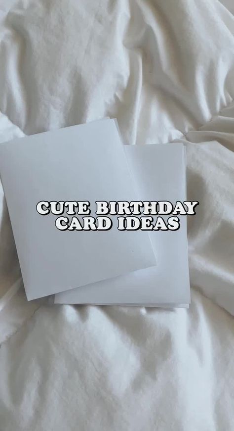 Gift Card For Friends Birthday, What To Write In A Bday Card, How To Write A Birthday Card, Aesthetic Bday Card Ideas, Gift Cards Aesthetic, Diy Bday Cards, Bday Letter, Cute Birthday Card Ideas, Aesthetic Birthday Cards