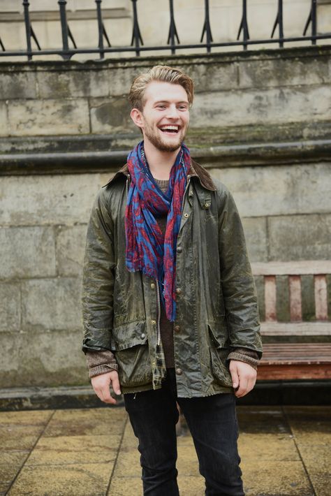 The Classic Bedale - a jacket that simply gets better with age #barbourpeople #waxedjacket #heirloom #edinburgh #casual Barbour Outfit, Belstaff Style, Barbour Bedale, Barbour Wax Jacket, Barbour Style, Barbour Jacket, Barbour Mens, Raining Cats And Dogs, Stylish Mens Fashion