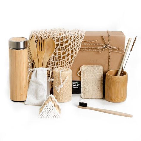 PRICES MAY VARY. 🎁 Zero Waste Kit - Sustainable and Eco-Friendly products to help you eliminate single-use plastics. All natural material, no plastic packaging, and minimal branding, it is the perfect gift for you, a friend, or your team! 🌱 Reusable Mesh Grocery Bag: 100% high quality organic cotton, lightweight, flexible and breathable; perfect to store anything from hardy potatoes down to the most fragile of products, like berries, herbs, and greens. 🌱 Bamboo Cup: Crafted from 100% natural Environmental Packaging, Zero Waste Store, Bamboo Cups, Eco Store, Loofah Sponge, Eco Packaging, Minimal Branding, Stainless Steel Thermos, Low Waste