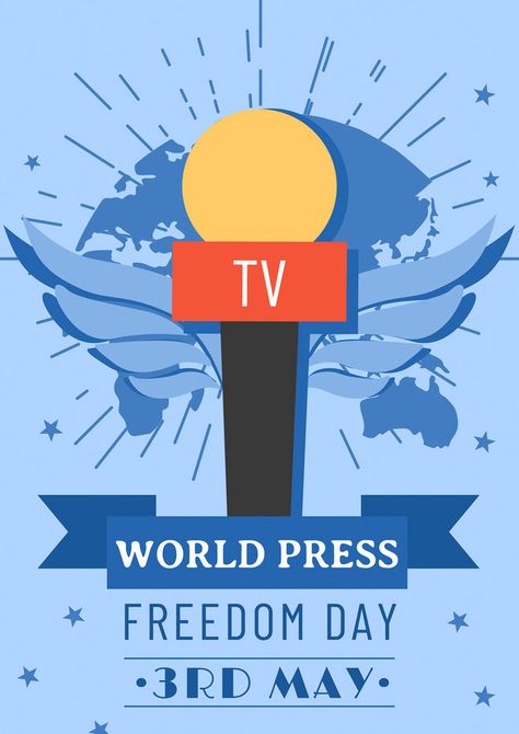 World Press Freedom Day, Emo Designs, Press Freedom, Russia World Cup, Line Video, World Earth Day, Poster Psd Free Download, World Press, Poster Psd