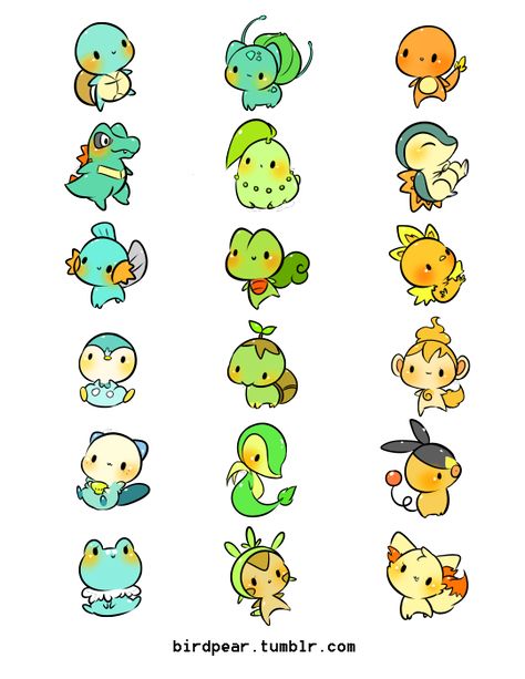 THAT IS ADORABLE. (Source: birduyen on Tumblr.) Types Of Pokemon, Starter Pokemon, Pokemon Starters, Pokemon Drawings, All Pokemon, Pokemon Fan Art, My Pokemon, Catch Em All, Pokemon Characters