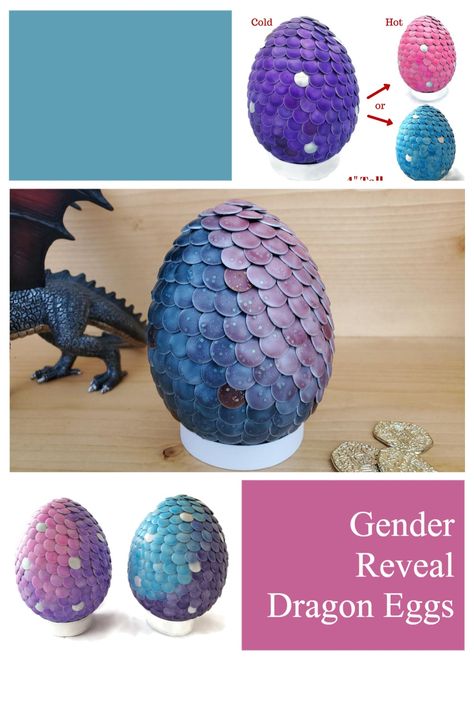 Our gender reveal dragon eggs change color when warmed. They're an awesome prop for your gender reveal party! Fits well with game of thrones, harry potter, and fantasy themed gender reveal parties. Viking Gender Reveal, Dnd Gender Reveal, Fantasy Gender Reveal, Fairytale Gender Reveal, Dragon Gender Reveal, Game Of Thrones Gender Reveal, Nerdy Gender Reveal Ideas, Gender Reveal Harry Potter Theme, Dragon Baby Shower Theme