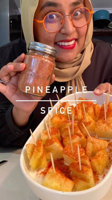 Fehmz on Instagram: "I swear, this is the best easiest Durban beachfront pineapple spice you will ever have! And it’s ONLY 3 ingredients, I don’t care what anyone else says, trust me you do not need to add any other spice to this 😍😍😍 Pineapple Spice by @fehmz 2/3 cup white granulated sugar 1/3 cup chilli powder 1 level tsp salt Mix. Store in an airtight container. Sprinkle generously on cut pineapples, mangoes, etc. Enjoy! #fehmz #pineapplespice #durbanbeachfront #spicemix #fruitsprinkle Spiced Pineapple, Chilli Spice, Cut Pineapple, Dried Pineapple, Italian Spices, Curry Spices, Food Trailer, Indian Spices, Chilli Powder