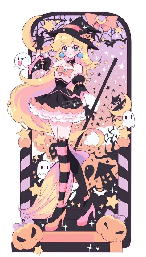 Princess Peach Halloween, Super Princess Peach, Super Mario Princess, Mario And Princess Peach, Super Princess, Peach Mario, Mario Fan Art, Nintendo Princess, Nintendo Fan Art