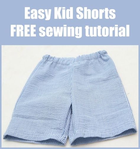 Boy Shorts Pattern Free, Toddler Shorts Pattern Free, Kids Shorts Pattern Free, Elastic Waist Shorts Pattern, Toddler Shorts Pattern, Boy Shorts Pattern, Kids Pants Pattern, Shorts Pattern Sewing, Baby Shorts Pattern