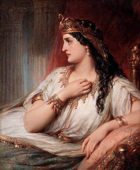 Thomas Francis Dicksee, Francis Dicksee, Cleopatra Art, Goddess Of The Hearth, Academic Art, Wise Women, Old Paintings, Historical Art, Greek Goddess