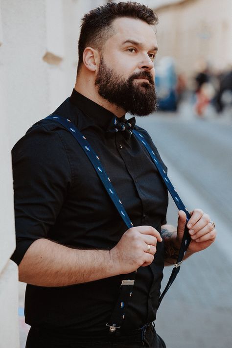 Suspenders Outfit Men, Mens Suspenders Outfit, Suspenders Men Fashion, Groom And Groomsmen Outfits, Mens Suspenders, Suspenders Outfit, Suspenders And Bow Tie, Men's Suspenders, Groomsmen Suspenders