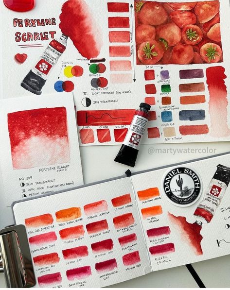 Colour Palette Sketchbook, Watercolour Swatches, Art Colour, Watercolor Mixing, Art Basics, Elements And Principles, Pantone Colors, Design Basics, Watercolor Lessons