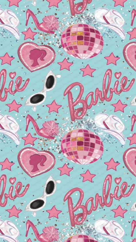 Barbie Party Background, Blue Barbie Wallpaper, Barbie Scrapbook Layout, Barbie Scrapbook Ideas, Disney Digital Paper, Barbie Scrapbook, Barbie Backgrounds, Barbie Background, Barbie Inspiration