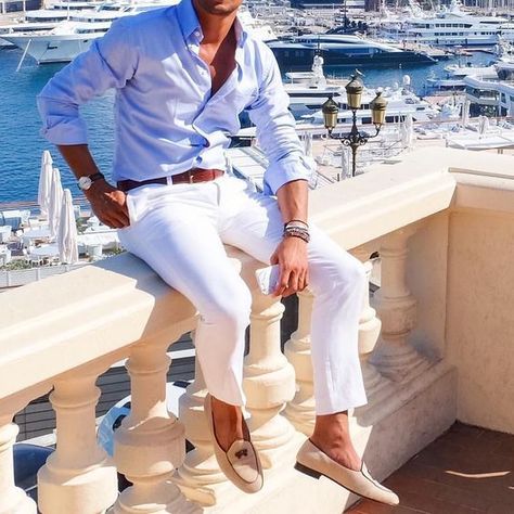 Stylish Men’s Linen Pants Outfits This Summer  - The Jacket Maker Blog White Linen Pants Outfit, Linen Pants Outfit, Mens Fasion, Mens Linen Pants, White Jeans Men, Pants Outfit Men, Dress Men, Mens Summer Outfits, Trends Magazine