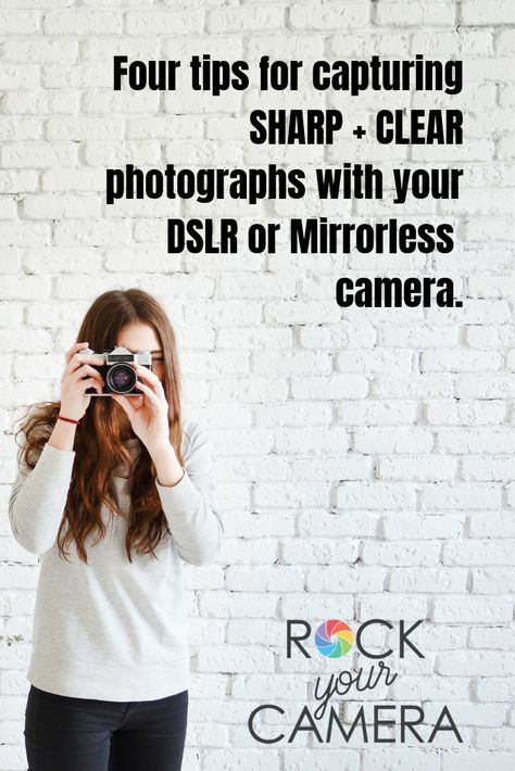 Take your photos to the next level with these four tips and tricks for taking sharper, clearer photographs with your DSLR or Mirrorless camera! How To Take Sharp Photos, How To Take Crisp Clear Photos, How To Take Clear Photos, Mirrorless Camera Photography Tips, Mirrorless Camera Photography, Photography Board, Sharp Photo, Eye Spy, Clear Face