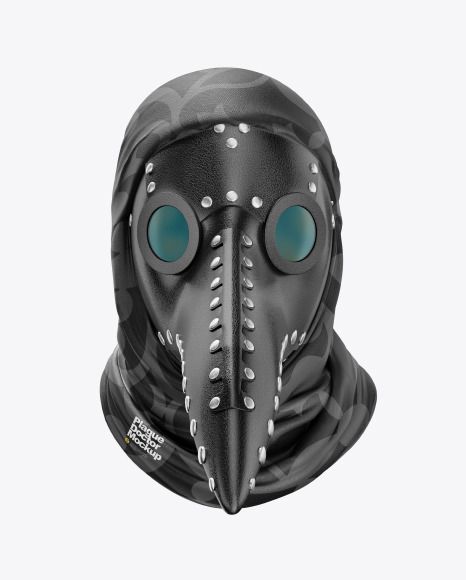 Plague Doctor Mask Mockup Plague Doctor Mask Front View, Bubonic Mask, Plague Masks, Dr Plague, Beak Mask, Halloween History, Plague Mask, Steampunk Mask, Plague Doctor Mask