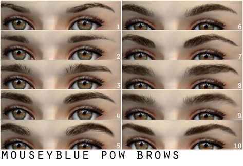 Mouseyblue | Pow Brows - 10 sets of eyebrows (Sims 2) Sims 3 Makeup, Sims 2 Makeup, Ts2 Hair, Sims2 Cc, Sims 2 Hair, Cc Shopping, Sims 3 Cc Finds, Ts2 Cc, Sims Ideas