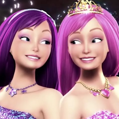 Princess And The Popstar Aesthetic, Barbie Princess And The Popstar, Popstar Aesthetic, Princess And The Popstar, Barbie Princess, Purple, Hair