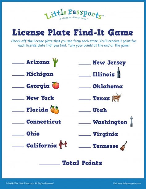 Looking for a fun game to keep the kids busy (and quiet!) in the car during that long road trip? Check out this FREE Printable License Plate Game! #roadtrip #kids #kidsactivities #cartrip #travel #traveltips #travelwithkids #printable #game #learning #learningisfun #kbn #binspiredmama License Plate Game, Road Trip Printables, Dewey Beach, Travel Printables, Car Trip, Road Trip Activities, Activity Sheets For Kids, Road Trip Games, Printables Free Kids