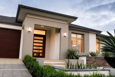 Display Homes Bunbury | Bunbury Home Builders | WA Country Builders Shingled Roof, Modern Elevation, Modern House Facades, Beautiful House Plans, House Front Design, Exterior House Colors, Facade Design, Facade House, Small House Design