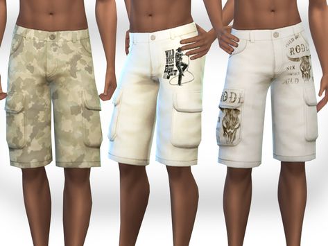 Sims 4 Cc Male, Suspenders Pants, Sims 4 Men Clothing, Sims 4 Male Clothes, Short Cargo, Farm Clothes, Mens Jean Shorts, Sims 4 Downloads, Sims 4 Mods Clothes