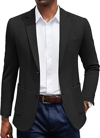 COOFANDY Men's Casual Knit Blazer Slim Fit Sport Coat Stretch Two Button Suit Jacket Knit Blazer, Sport Coats, Blazer Coat, Sport Coat, Men's Casual, Suit Jacket, Men Casual, Slim Fit, Blazer