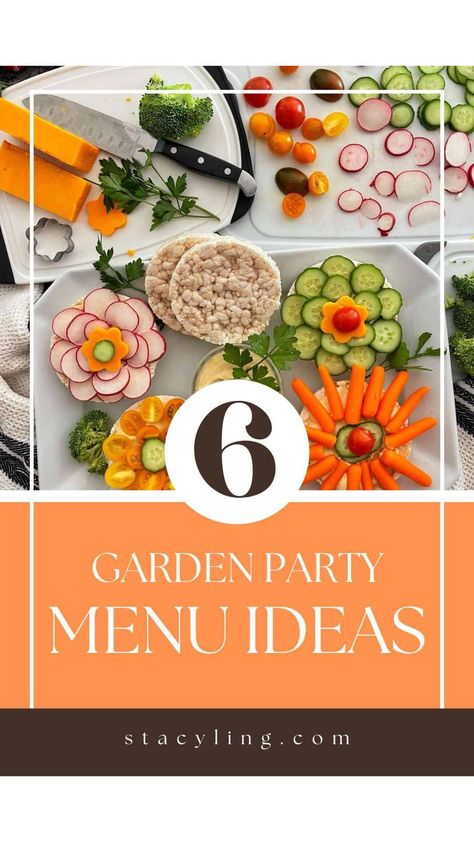 Looking for food and drink inspiration for a garden party? Whether you are bringing a dish or hosting the whole theme, this post has lots of easy-to-prepare recipes that are perfect for a fete champetre. From the appetizer and cocktail, to the main course, side dishes and keto-friendly dessert, wait until you see these simple and beautiful garden party menu ideas. Kids Gardening Party, Party Menu Ideas, Luncheon Menu, Planning A Garden, Garden Party Recipes, Easy Hummus Recipe, Garden Party Outfit, Garden Party Theme, Drink Inspiration