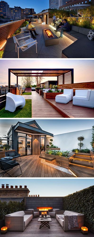 Roof Decks, Outdoor Space Design, Rooftop Design, Rooftop Terrace Design, Backyard Entertaining, Rooftop Patio, Deck With Pergola, Backyard Lighting, Rooftop Deck