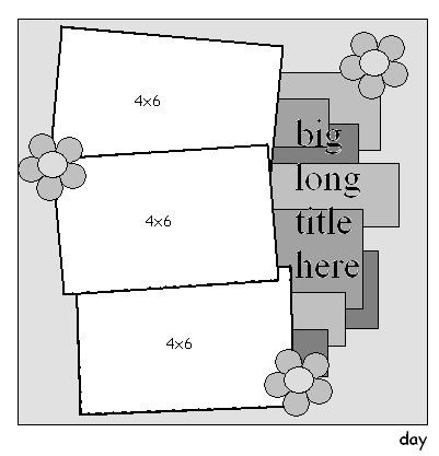 Scrapping Day 8x11 Scrapbook Layouts, Multi Photo Scrapbook Layouts, Scrapbook Sketches 12x12, Horizontal Photos, Multi Photo Layouts, Scrapbook Planning, Scrapbook Studio, Custom Scrapbook, Wedding Scrapbooking Layouts