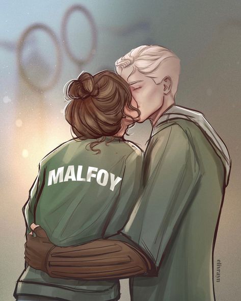 Draco Y Hermione, Hermione Granger Fanart, Hermione Fan Art, Draco And Hermione Fanfiction, Draco Malfoy Fanart, Dramione Fan Art, Draco Malfoy Aesthetic, Dibujos Percy Jackson, Buku Harry Potter