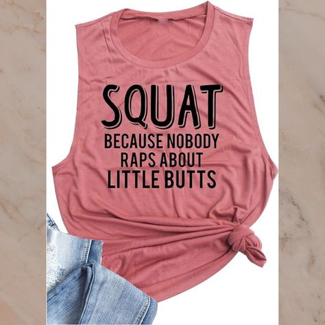 CHUNTIANRAN Squat Because Nobody Raps About Little Butts Muscle Tank Tops Womens Funny Workout Sleeveless T Shirts Tanks
#fitness#workoutclothes#gym


Amazon Affiliate Exercise Outfits, Cricket Crafts, Funny Workout Tanks, Cricket Projects, Funny Workout Shirts, Fitness Shirt, Funny Workout, Funny Dog Shirts, Shirt Making