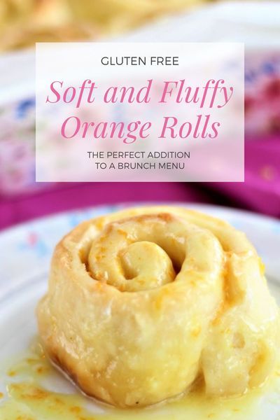 These soft and fluffy gluten free orange rolls are filled with a wonderful orange filling and topped with a simple orange glaze. They�re a great addition to any breakfast menu or brunch! Orange Filling, Cinnamon Filling, Gluten Free Cinnamon Rolls, Sweet Roll Recipe, Gluten Free Pastry, Gf Breakfast, Easy Gluten Free Desserts, Orange Rolls, Orange Glaze