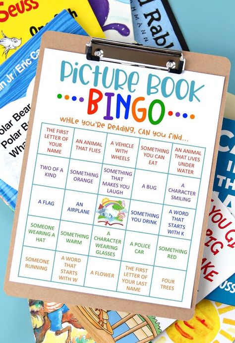 free printable picture book BINGO cards for kids to play while reading at home Fun Reading Games, Bingo Free Printable, Summer Reading Activities, Book Bingo, Reading Games For Kids, Reading Bingo, Homeschooling Activities, Passive Programs, Bingo For Kids