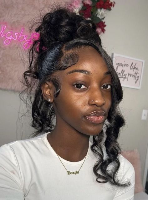 Short Hair Inspiration, Trendy Short Hairstyles, Sleek Ponytail Hairstyles, Frontal Wig Hairstyles, Birthday Hairstyles, Quick Weave Hairstyles, Birthday Hair, Protective Hairstyles Braids, Frontal Hairstyles