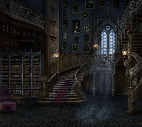 Mansion Fantasy Art, Fantasy House Interior, Fantasy Mansion, Goth Mansion, Episode Backgrounds, Light Academia Aesthetic, Victorian Mansions, London House, Fantasy House