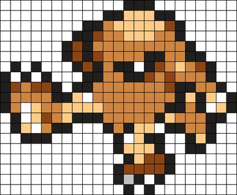 Hitmonlee Pokemon Bead Pattern Kandi Pattern Pokemon Pixel Art 32x32, Pokemon Items Pixel Art, Legendary Pokemon Perler Bead Patterns, Derpy Pokemon Perler Beads, Plastic Bead Crafts, Legendary Pokemon Pixel Art, Perler Bead Pokemon Patterns, Pichu Pokemon, Pokemon Sprites