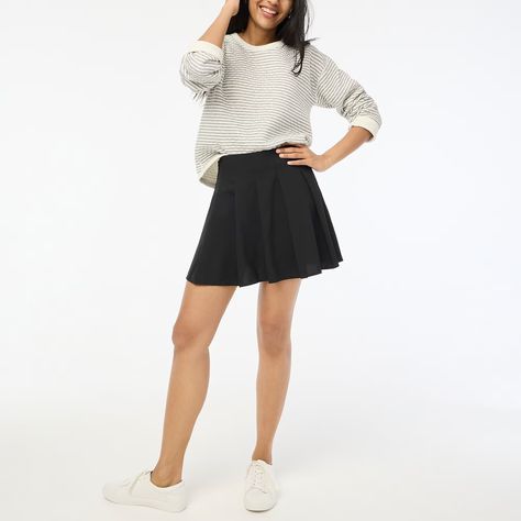 Skirt and sneakers