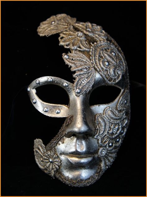 Paper Mache Mask, Venetian Masks, Venetian Mask, Cool Masks, Masks Art, Masks Masquerade, Masquerade Mask, Masquerade Ball, Clay Masks