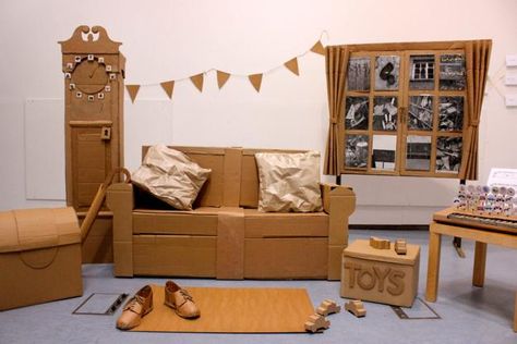 Eco Friendly Kids Designs, Cardboard Furniture and Toys Cardboard Decor, Diy Kids Furniture, Recycled Crafts Kids, Corner Furniture, Cardboard Design, Cardboard House, Leather Decor, Cardboard Furniture, Diy Cardboard