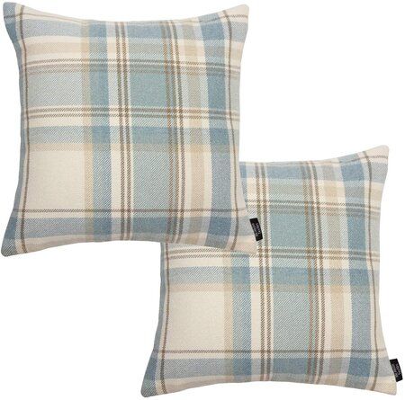 McAlister Textiles Heritage Cushion with Filling | Wayfair.co.uk Duck Egg Blue Cushions, Room Schemes, Plaid Throw Pillow, Traditional Cushions, Wool Texture, Checked Cushions, Modern Colours, Plain Cushions, Plaid Throw Pillows