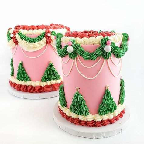 Holiday Cake Designs, Christmas Cake Ideas, Christmas Birthday Cake, Christmas Themed Cake, Christmas Cake Designs, Christmas Cake Decorations, Xmas Cake, Winter Cake, Tree Cake