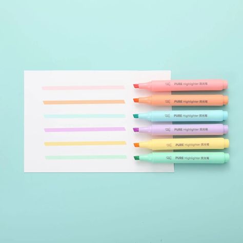 💖 6Pcs/set Pastel Color Macaron Highlighter Pen Marker Pens Fluorescent Pen Drawing Highlighters Cute Stationery School Supplies 💖 by Samag Shop At incredible price 🤑 Shop now 🛍️ at https://tinyurl.com/29cz76co Cute Stationery School Supplies, Pastel Highlighters Pens, Stationery School Supplies, Pastel Highlighter, Pen Art Drawings, Purple Highlights, Stationery School, Highlighter Pen, School Stationery