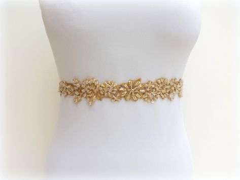 Excited to share the latest addition to my #etsy shop: Gold bridal beaded floral lace elastic waist belt, Wedding dress belt https://etsy.me/3Z5I0GJ #wedding #gold #formalevent #goldbeadedbelt #goldlacebelt #florallacebelt #goldbridalbelt #lacebridalbelt #golddressbelt Sheer Gold Dress, Pearl Wedding Dress Belt, Belt Wedding Dress, Jeweled Wedding Dress, Beaded Lace Wedding Dress, Floral Lace Wedding Dress, How To Dress For A Wedding, Lace Belt, Lace Tube Top