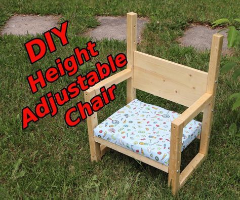 Toddler Chair Diy, Diy Kids Chair, Kid Chair, Kid Furniture, Baby Baker, Adjustable Chair, Chair Diy, Height Adjustable Desk, Fusion Design