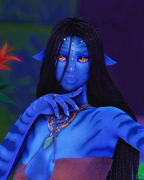 admin; joss on Instagram: “wow you guys. i loved the avatar movies and i always will, so i made a na'vi sim <3 her name is oayuri. i had to follow a tutorial on how…” Sims Stories, Avatar Fan Art, The Avatar, Pandora Avatar, Sims House Design, Avatar Movie, Sims 4 Cas, Sims Community, Sims 4 Game