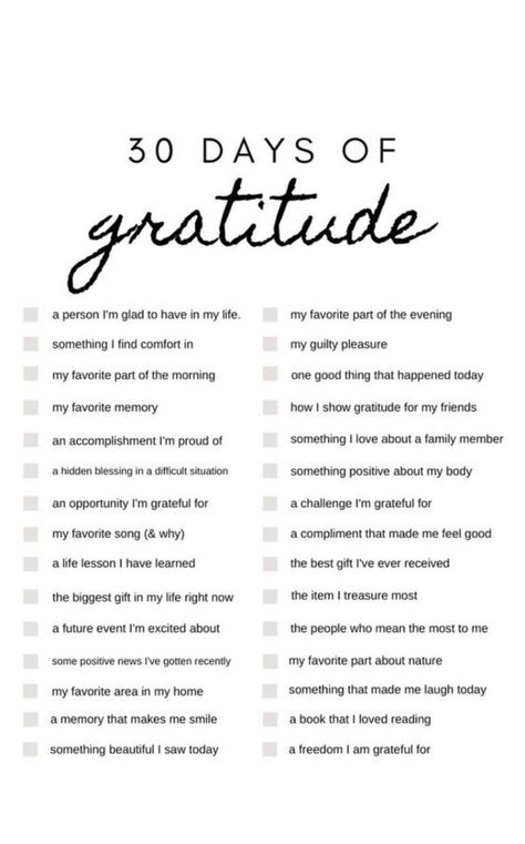 30 Days Of Gratitude, Gratitude Prompts, Journal Inspiration Writing, Healing Journaling, Gratitude Journal Prompts, Gratitude Challenge, Self Care Bullet Journal, Writing Therapy, Writing Challenge