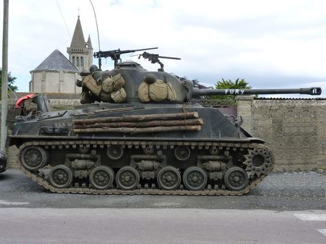 Various allied tanks on display, including the Sherman Fury. Tank Fury, Patton Tank, Combat Arms, Rockford Illinois, The Fury, Sherman Tank, Military Armor, Ww2 Tanks, Military Pictures