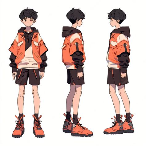 Sporty Character Design Male, Shy Character Design, Male Character Design Modern, Boy Outfits Teenagers, Boy Anatomy, Mens Sketch, Character Design Teen, Bd Design, Character Turnaround